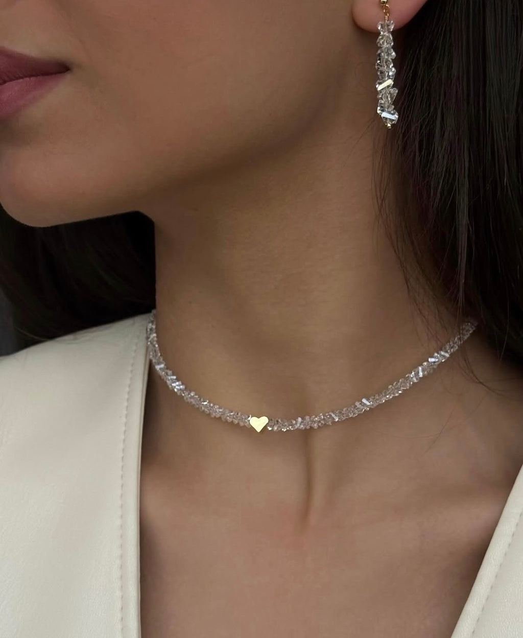 Colier Crystal Heart