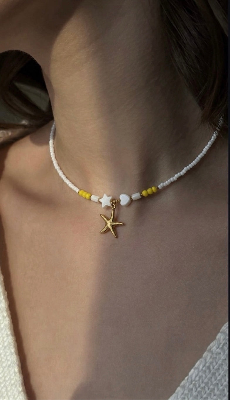 Colier Golden Starfish