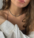 Colier argintiu-auriu
