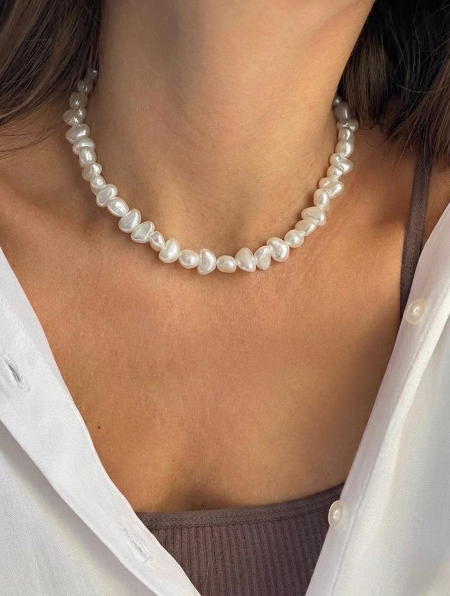 Colier perle artificiale