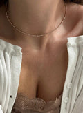 Colier subtire rose gold